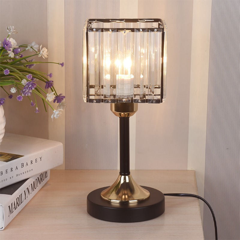 SparkLight | Kristall Gold Tischlampe