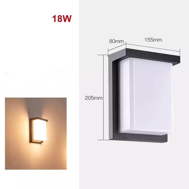 WandieGlow | Modernes Design LED Außenwandleuchte