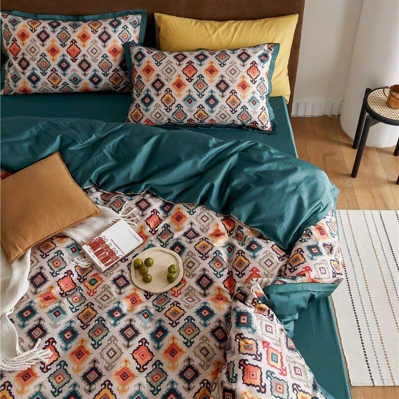 LuxeWeave | Luxuriöse Baumwollbettwäsche mit Muster