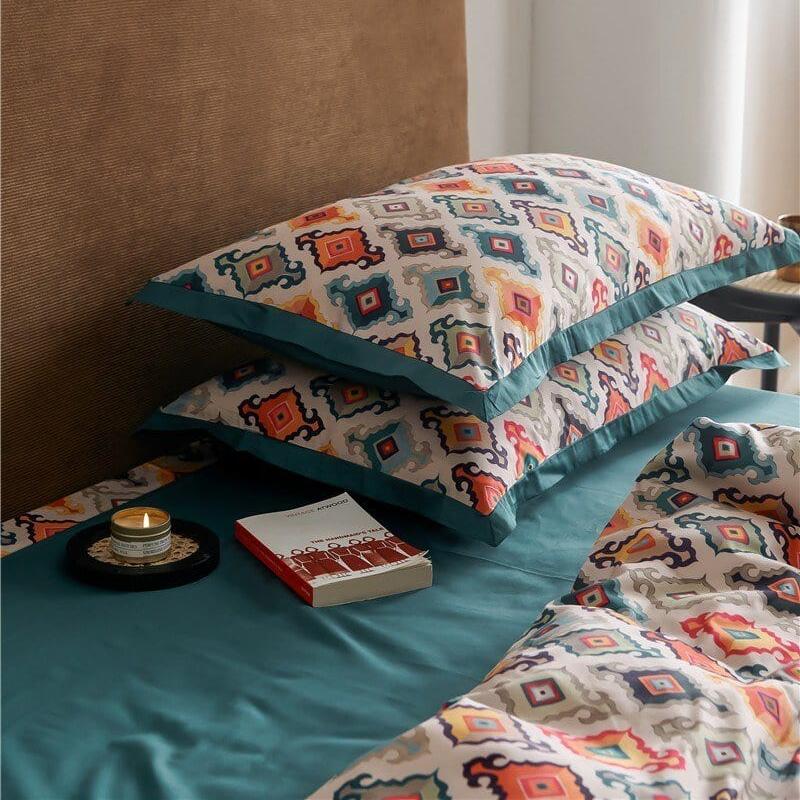 LuxeWeave | Luxuriöse Baumwollbettwäsche mit Muster
