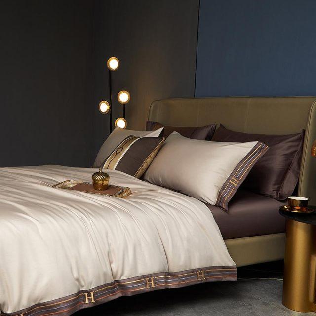 VisnaElegance | Ägyptische Baumwolle Bettwäsche Luxus Set