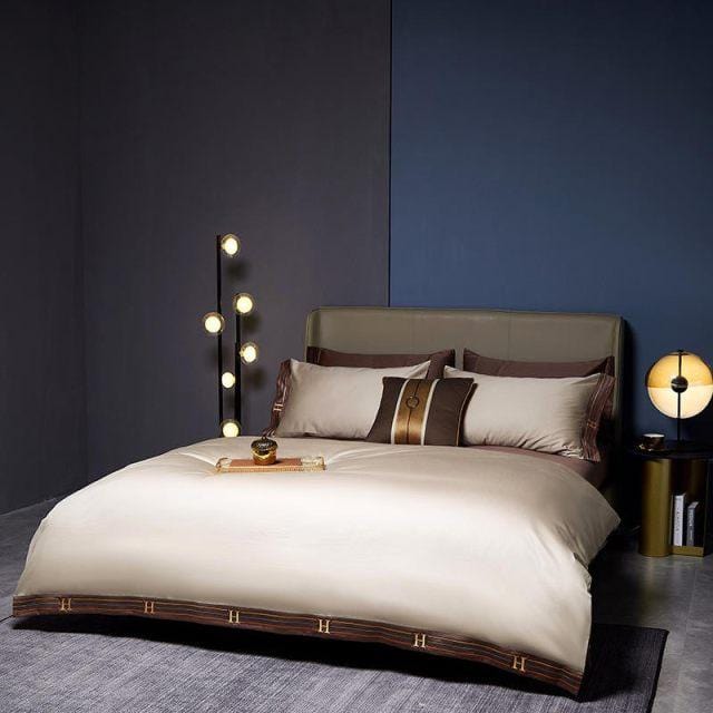 VisnaElegance | Ägyptische Baumwolle Bettwäsche Luxus Set