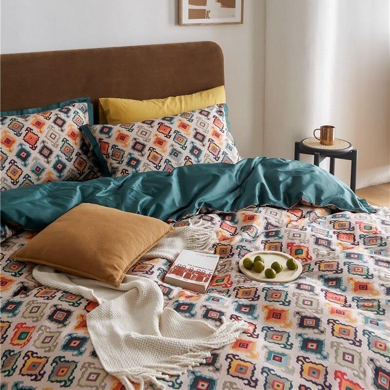 LuxeWeave | Luxuriöse Baumwollbettwäsche mit Muster