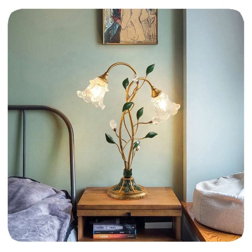 MagicFloral | Vintage Tischlampe mit romantischem Flair