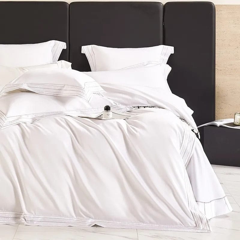 Luxxe Eleganz | Luxuriöses Bettbezugset aus ägyptischer Baumwolle für erholsamen Schlaf