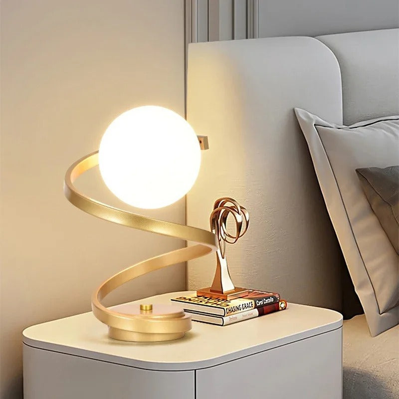 NordicGlobe | Skandinavische schwingende LED-Tischlampe