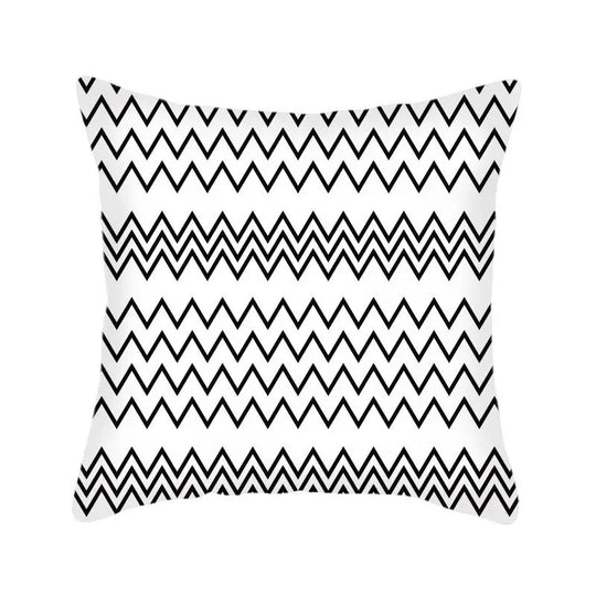 GeoCushion | Modernes Schwarz-Weiß Design für stilvolle Wohnräume