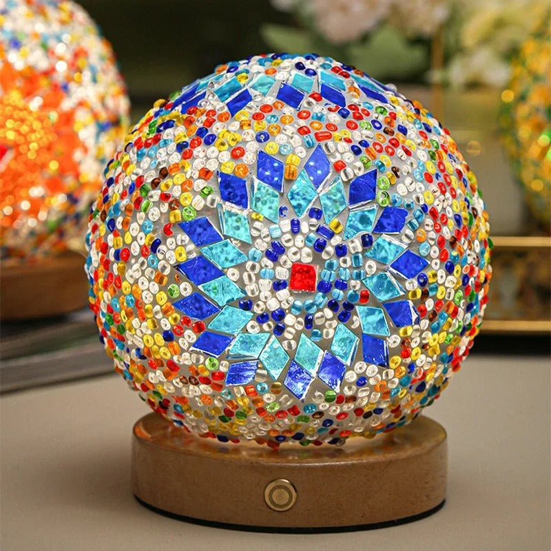 MosaicLamp | Kreative LED Tischlampe mit USB und Warmdim-Funktion