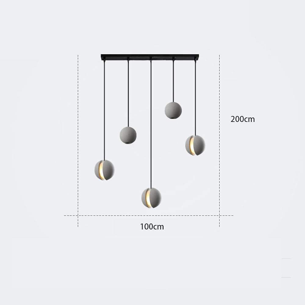 LichtBlitz | Moderne offene Kugel LED Pendelleuchte