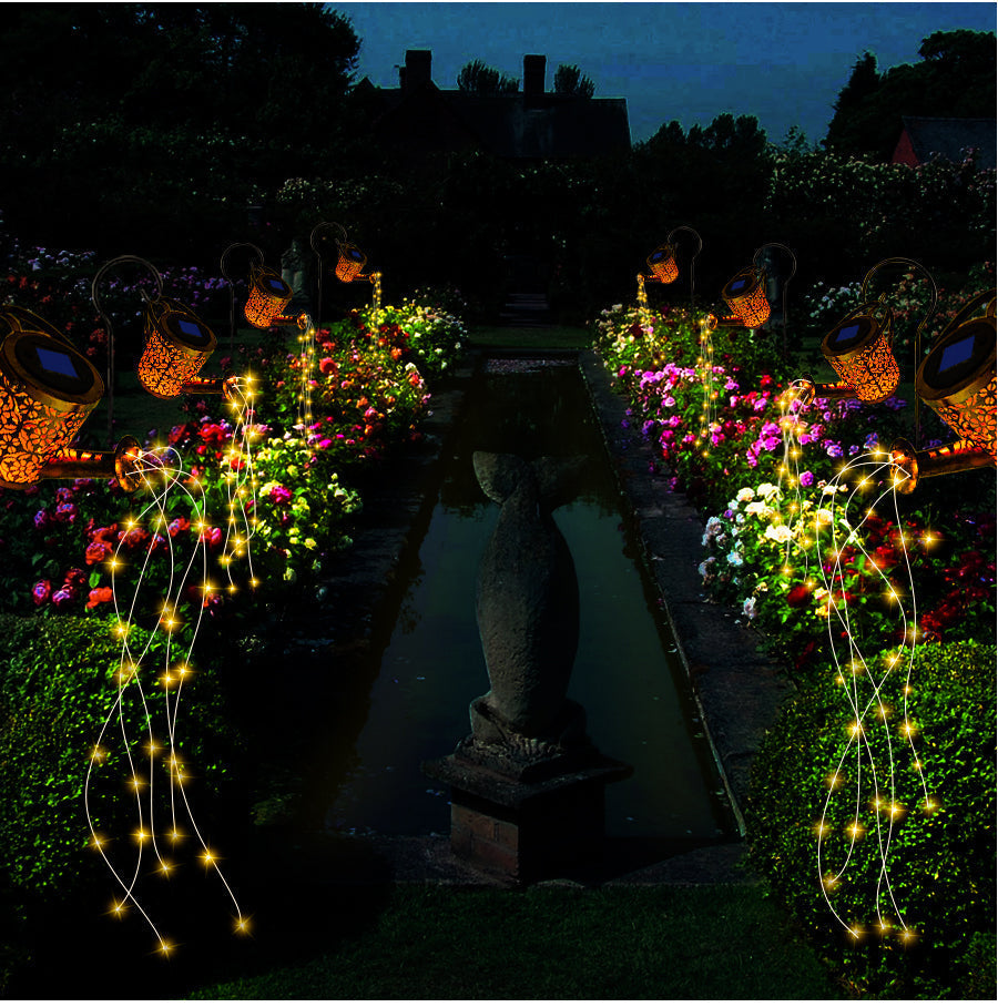 LumiVerde | Elegante Solar-Gartenlampe mit warmen LED-Lichtern
