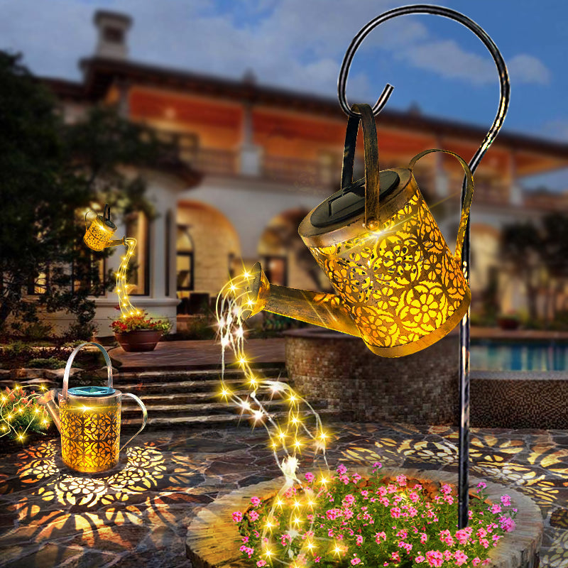 LumiVerde | Elegante Solar-Gartenlampe mit warmen LED-Lichtern