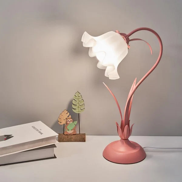 PetalGleam | Verstellbare Vintage-Blumen-Tischlampe