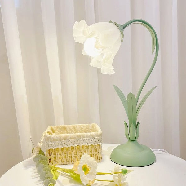 PetalGleam | Verstellbare Vintage-Blumen-Tischlampe
