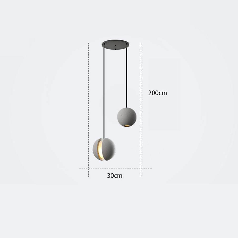 LichtBlitz | Moderne offene Kugel LED Pendelleuchte