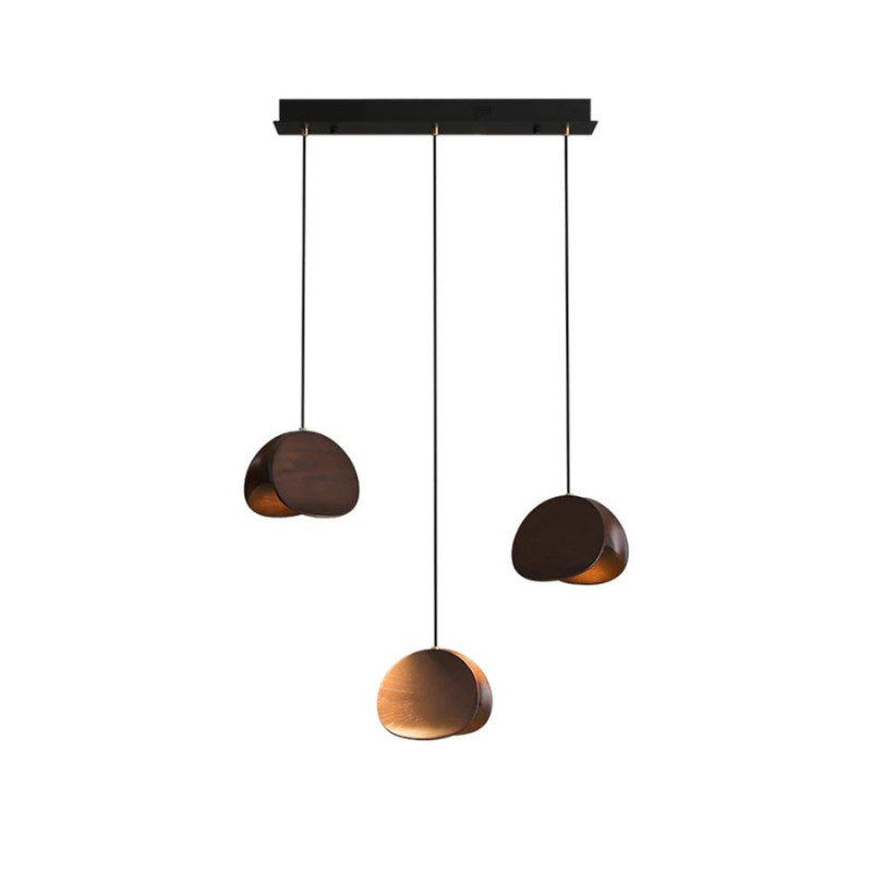 ClamLight | Elegante Pendelleuchte aus Holz mit warmem Licht