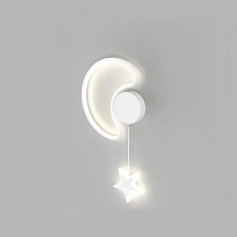 DreamLight | Magische Wandlampe mit Wolken, Sternen und Mond