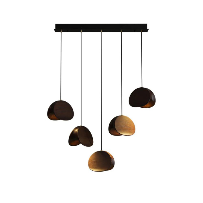 ClamLight | Elegante Pendelleuchte aus Holz mit warmem Licht