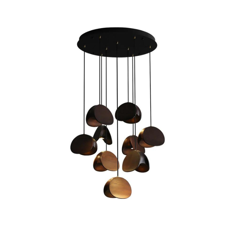 ClamLight | Elegante Pendelleuchte aus Holz mit warmem Licht