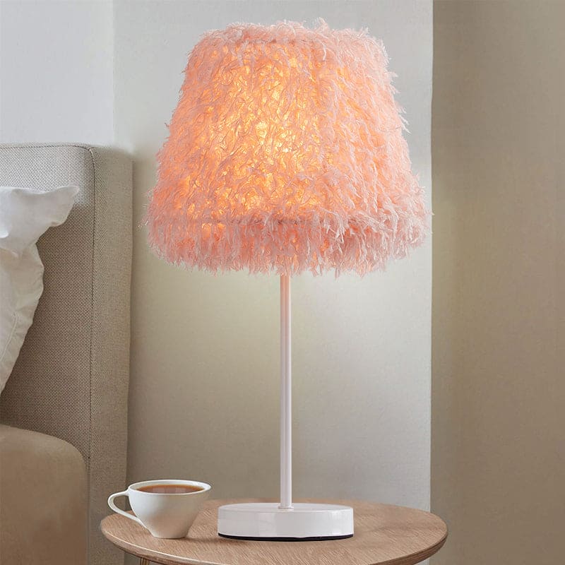 GlowLuxe | Moderne Feder-Tischleuchte