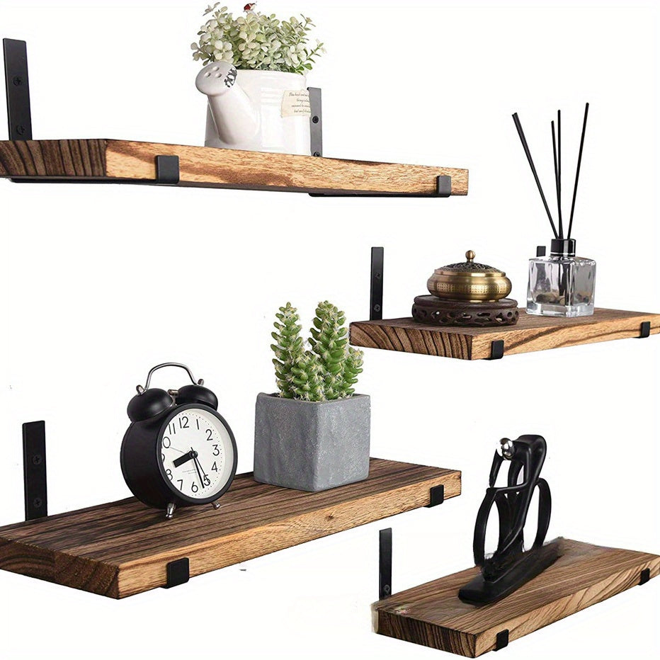 GlamShelf | Set aus 4 Holzregalen für stilvolle Wände