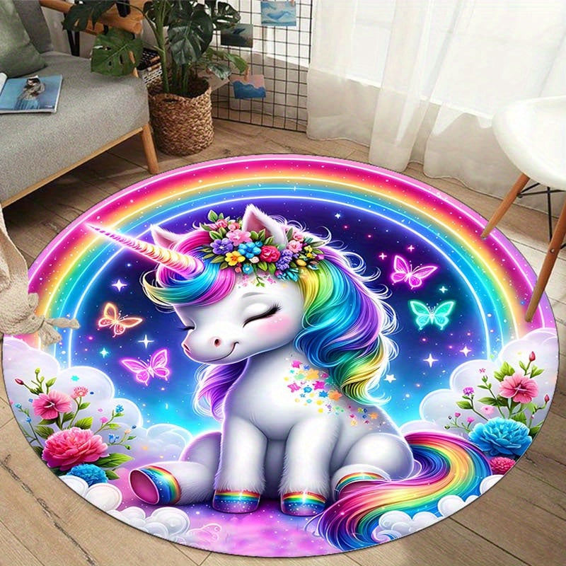 UnicornMagic | Regenbogen Einhorn Anti-Rutsch-Teppich