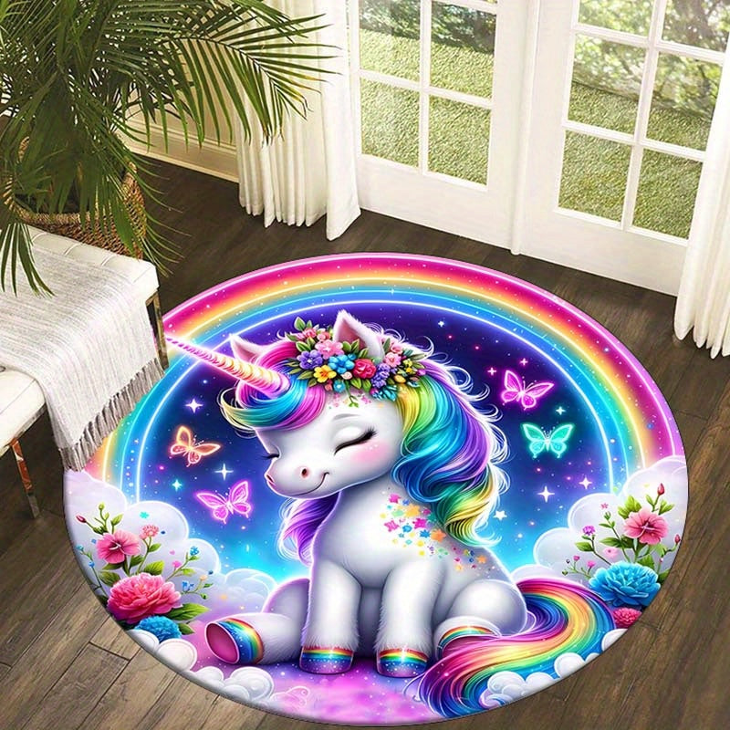 UnicornMagic | Regenbogen Einhorn Anti-Rutsch-Teppich