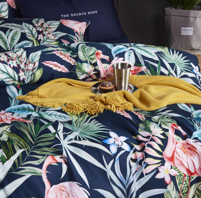 FlamingoFlair | Bettbezug aus ägyptischer Baumwolle