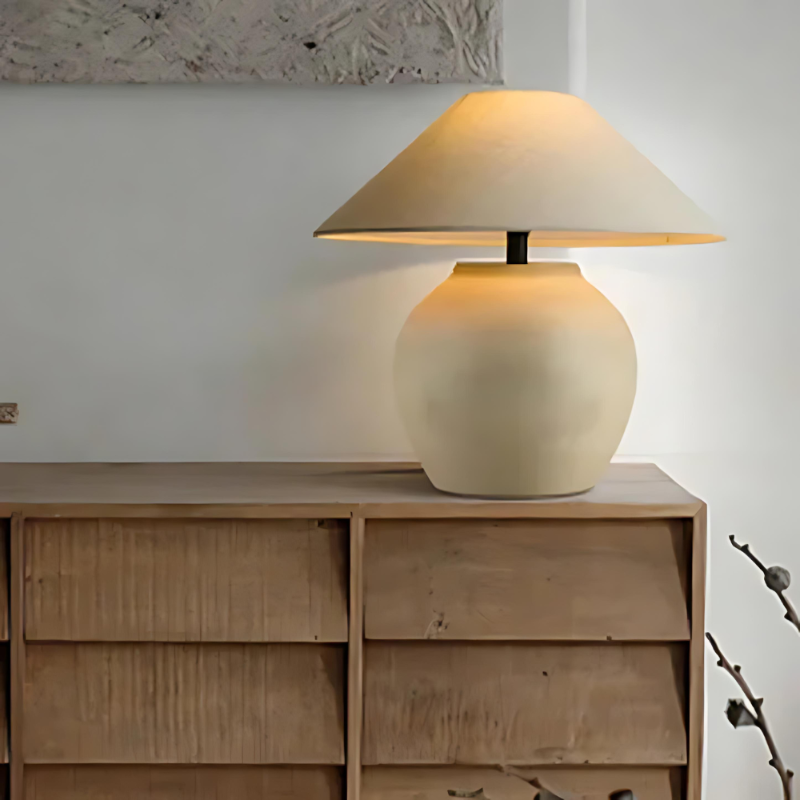 LumiCeram | Handgemachte Keramik-Topf-Tischlampe