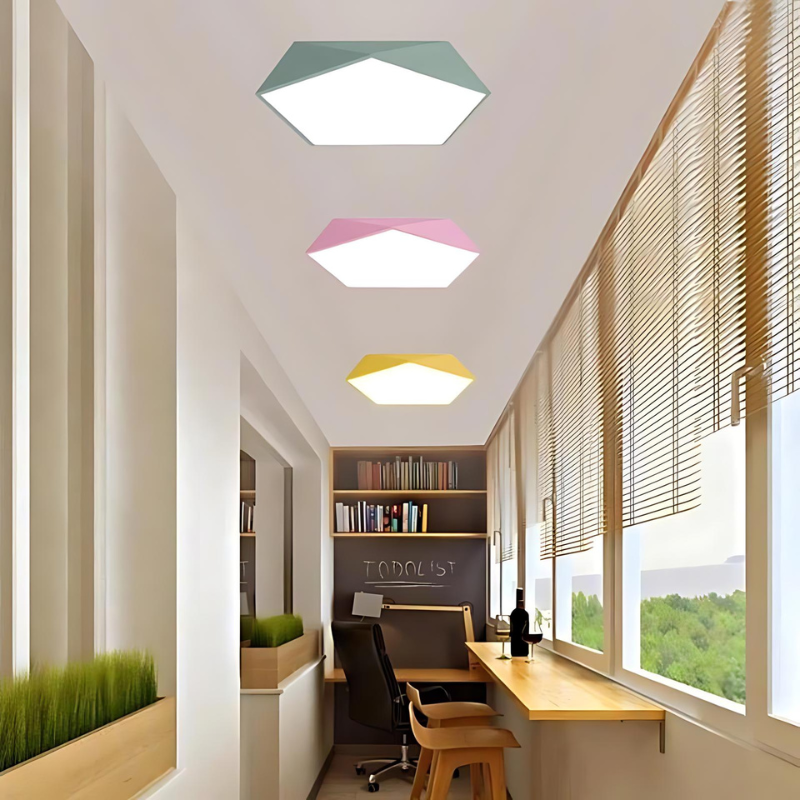 HexaGlow | Elegante dimmbare LED-Deckenleuchte für jedes Zuhause