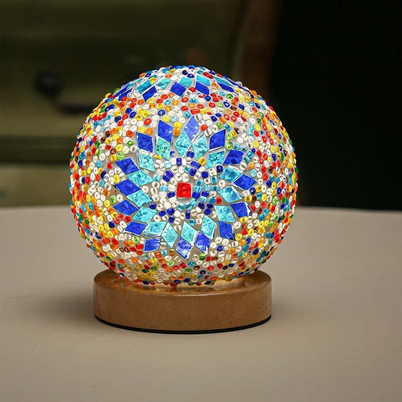 MosaicLamp | Kreative LED Tischlampe mit USB und Warmdim-Funktion