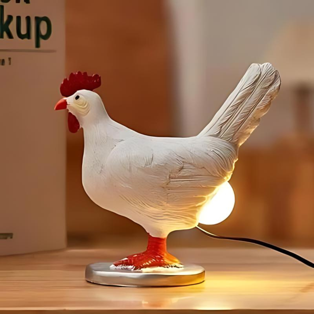 ChickenLamp | Lustige Tischlampe in Form eines Huhns