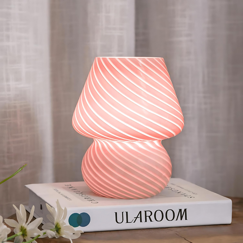 GlowNest | Elegante Glastischlampe für stilvolles Ambiente