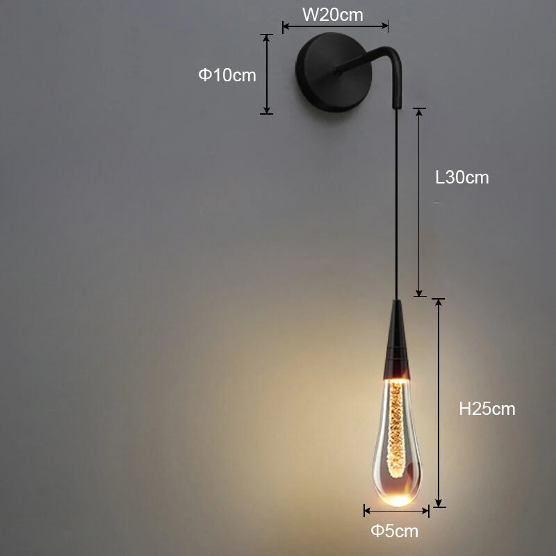 BubDrop | Elegante tropfenförmige Pendelleuchte aus Glas
