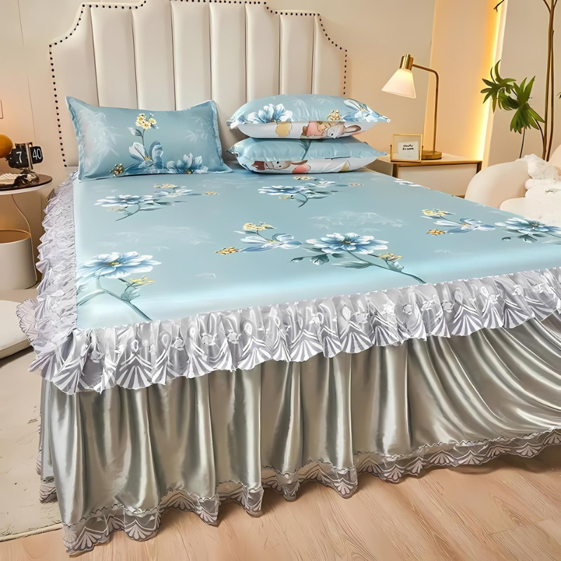 GlamBedding | Bettlaken mit Spitzenrüsche