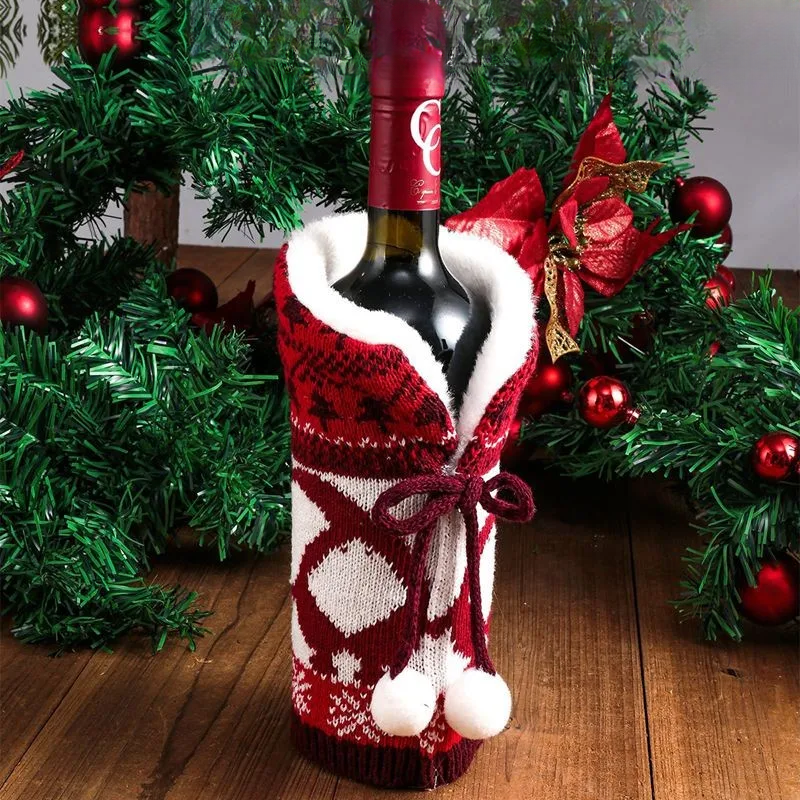 WeinHülle | Festliche Weinflaschenhülle für Weihnachten