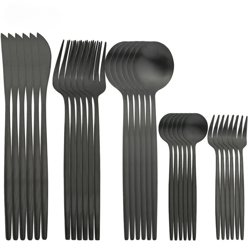 EleganceCutlery | Hochwertiges, modernes Besteckset aus Edelstahl, 30-teilig