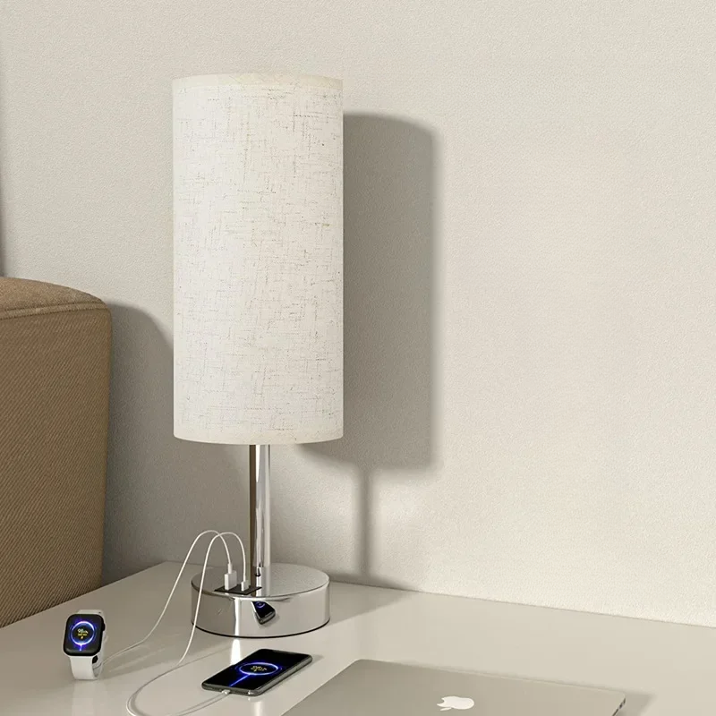 FabLight | Moderne Stoff-Tischleuchte mit Touch-Steuerung