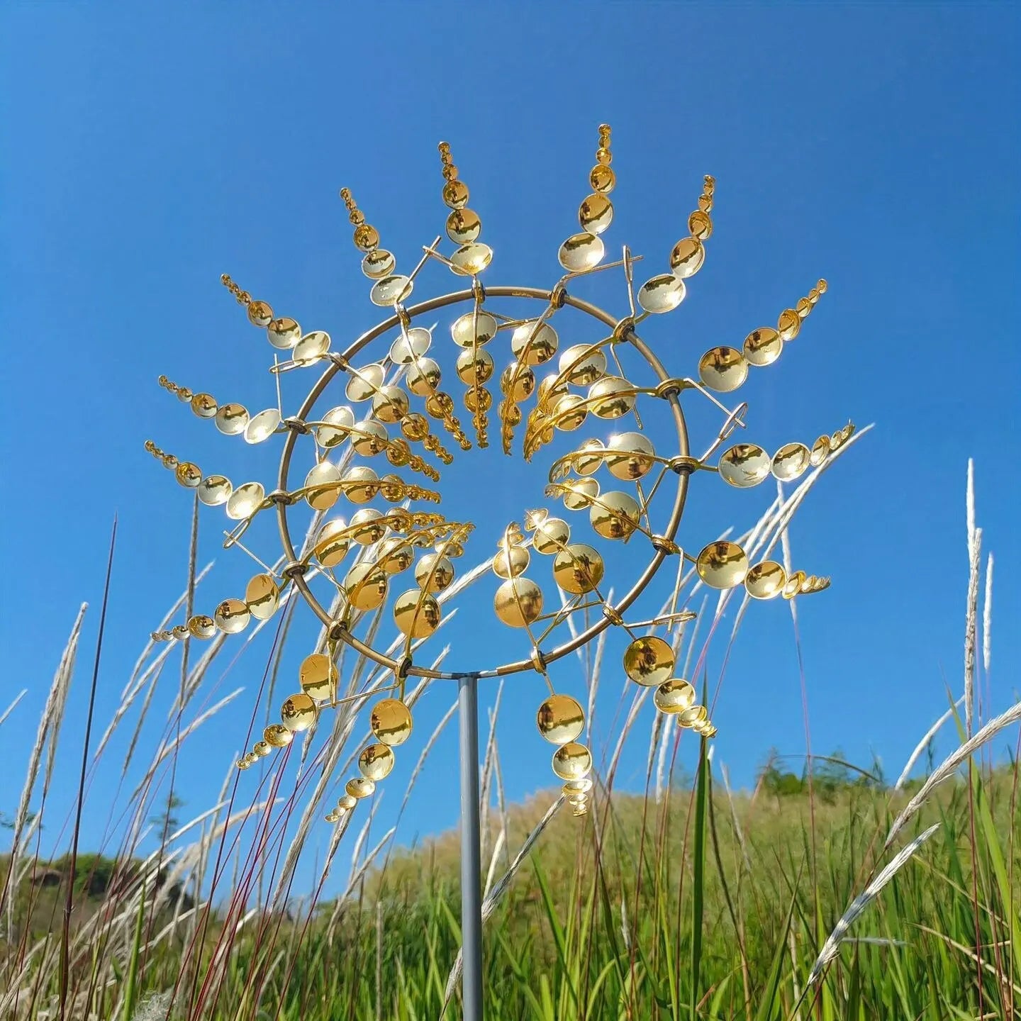 WindWhirl | Kinetisches Metall-Windrad für den Garten