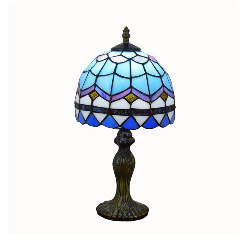 LuxGlow | Elegante Glastischlampe im mediterranen Stil