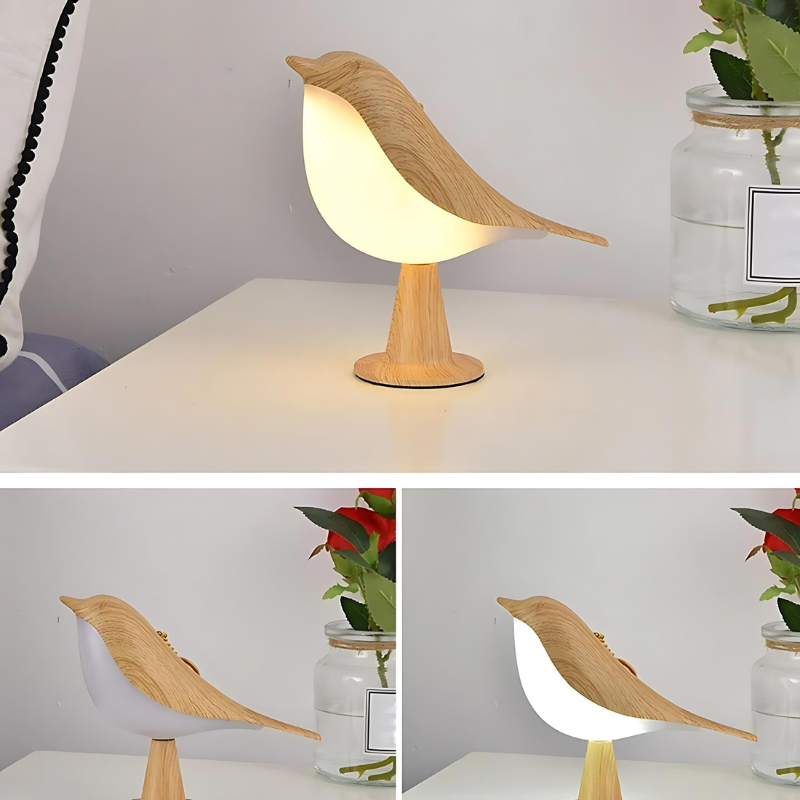 BirdieLight | Stilvolle Tischlampe im Vogel-Design