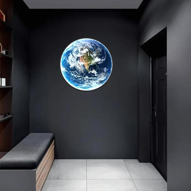 LunaBeam | Nordische Mond Wandleuchte mit warmem LED Licht