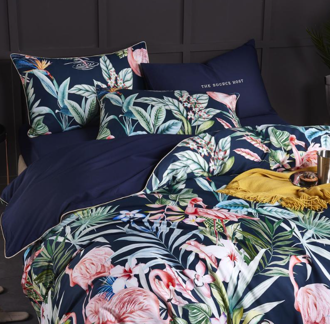 FlamingoFlair | Bettbezug aus ägyptischer Baumwolle
