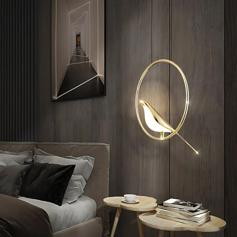 BirdGleam | Kreative LED Pendelleuchte mit eleganten Ringen