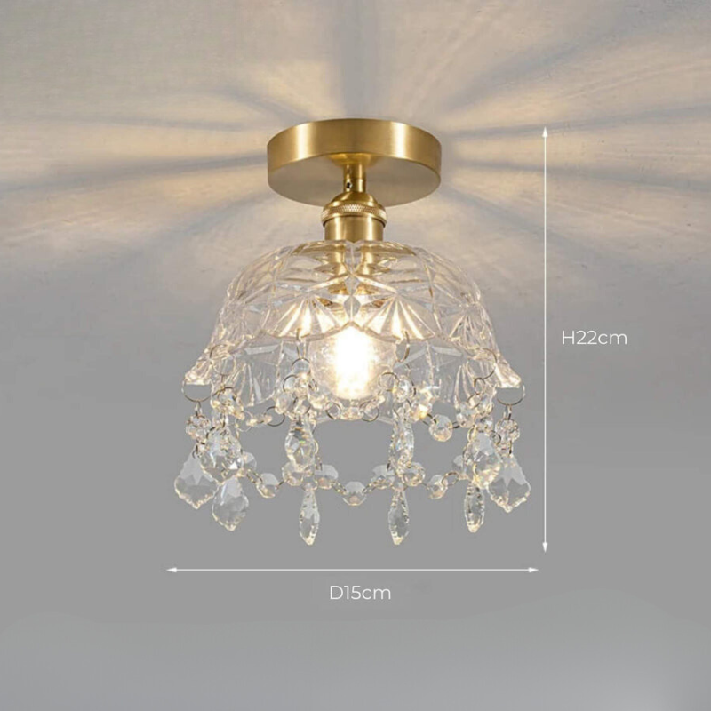 PrismaLight | Moderne Glas-Kristall-Deckenleuchte für elegante Räume