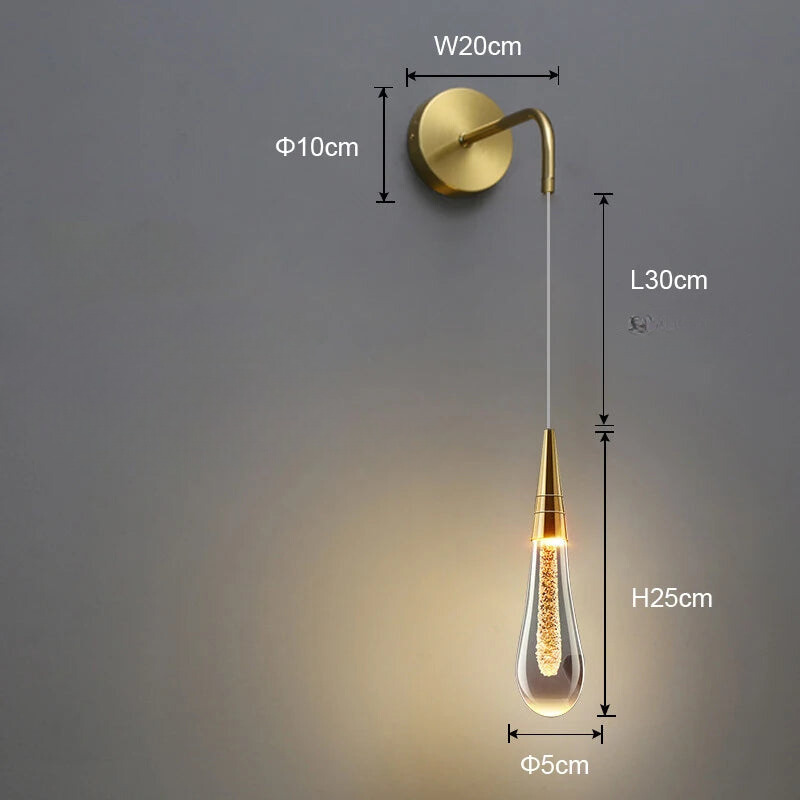 BubDrop | Elegante tropfenförmige Pendelleuchte aus Glas