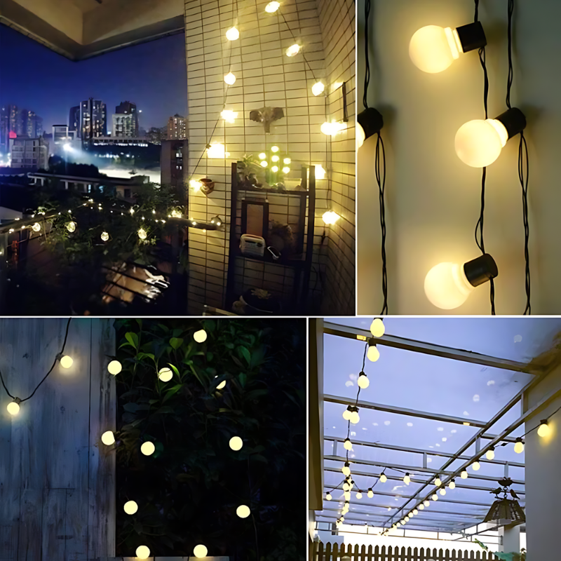 SolarLichterkette | LED Solar Außenbeleuchtung für Garten und Terrasse