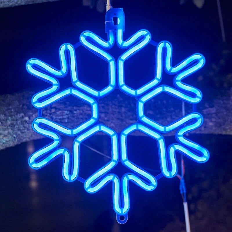 WinterWunder | Wasserdichtes LED Schneeflockenlicht für festliche Winterdekoration