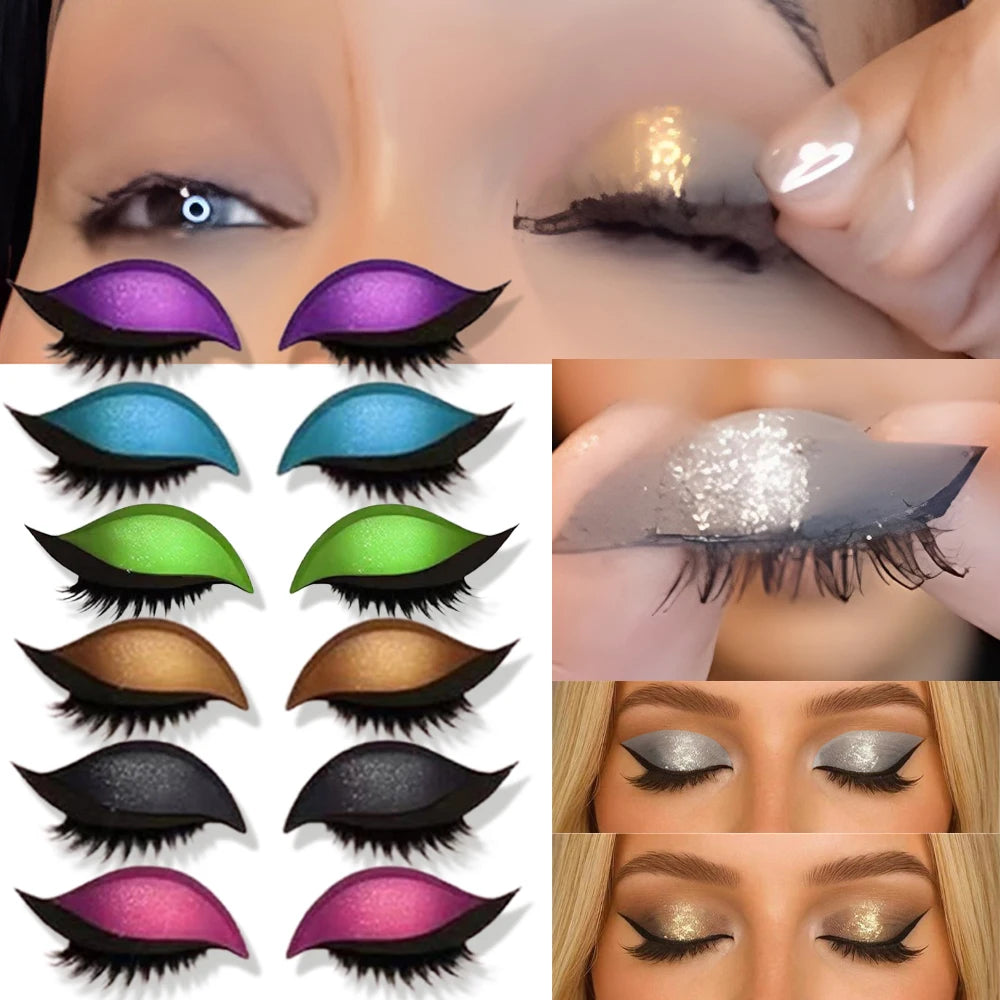 3-in-1 Make-up-Sticker Augen Lidschatten Eyeliner Design 5