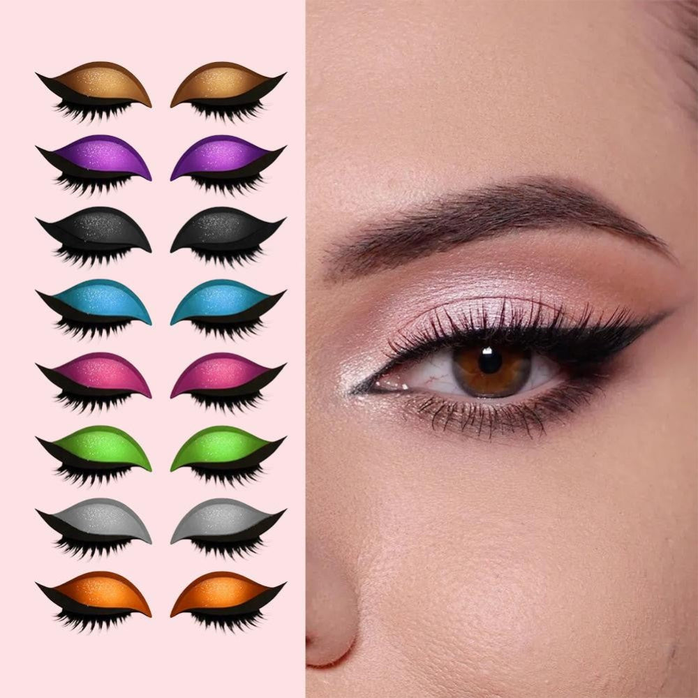 3-in-1 Make-up-Sticker Augen Lidschatten Eyeliner Design 6