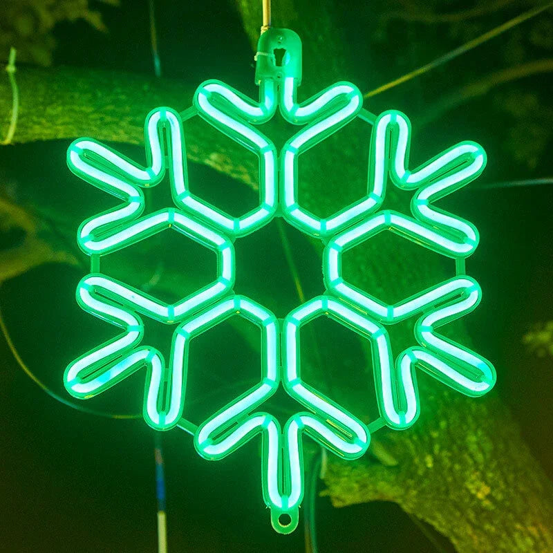 WinterWunder | Wasserdichtes LED Schneeflockenlicht für festliche Winterdekoration